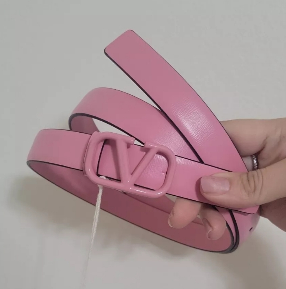 Valentino Garavani Pink Belt Size 80